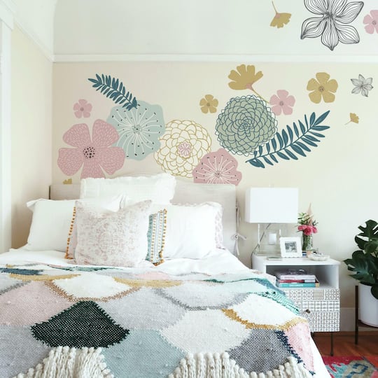 RoomMates Perennial Blooms Peel & Stick Giant Wall Decals
